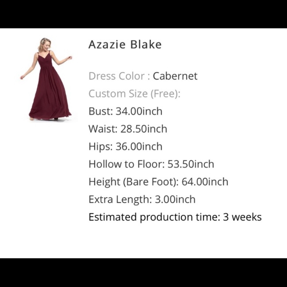 Azazie Blake - Cabernet